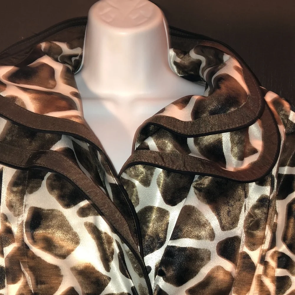 FLEUR DE PARIS NEW ORLEANS ANIMAL PRINT LONG LENGTH DRESS/JACKET (?) - Picture 4 of 9